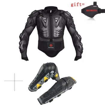 

Motorcycle jacket motocross body armor motorbike kneepads knee protector