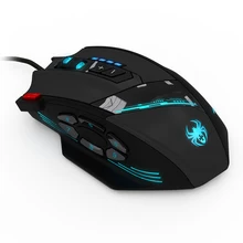 ZELOTES C-12 Computer Game Mice 4 Adjustable DPI 7 LED Lights Wired USB Optical Gaming Mouse 12 Programmable Buttons