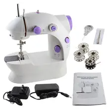 Электрический мини швейная машина для домашний декор ручная машинка для шитья 110/220V Регулировка скорости с светильник ручной швейной машины