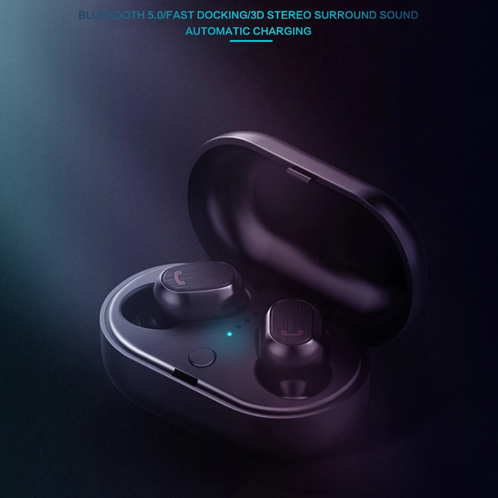 Беспроводные Bluetooth 5,0 наушники с зарядным устройством спортивные стерео наушники-вкладыши Влагозащищенные внутриушные мониторы для IOS Android