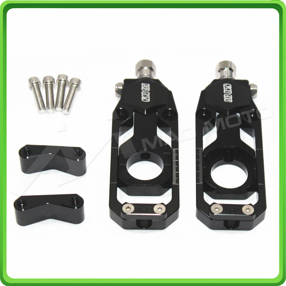 Motorcycle Chain Tensioner Adjuster fit for KAWASAKI Ninja ZX6R ZX-6R ZX 636 ZX636 2013 2014 2015 2016 Black (10)