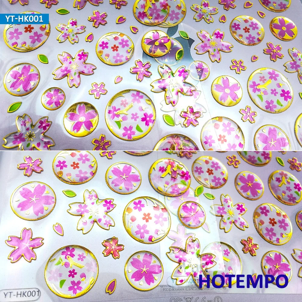 2 Sheets High Quality Crystal Epoxy Drop Shape Pegatinas 3D Pink Sakura Waterproof Children Diamond Stickers for Diary 2 Sheets High Quality Crystal Epoxy Drop Shape Pegatinas 3D Pink Sakura Waterproof Children Diamond Stickers for Diary