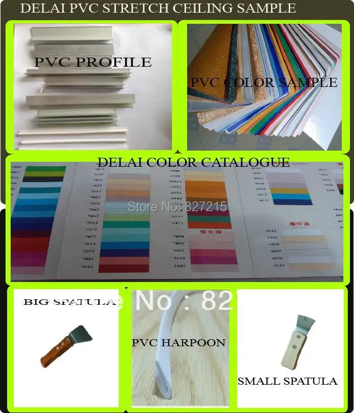 

DELAI Sample of PVC Stretch Ceiling Film