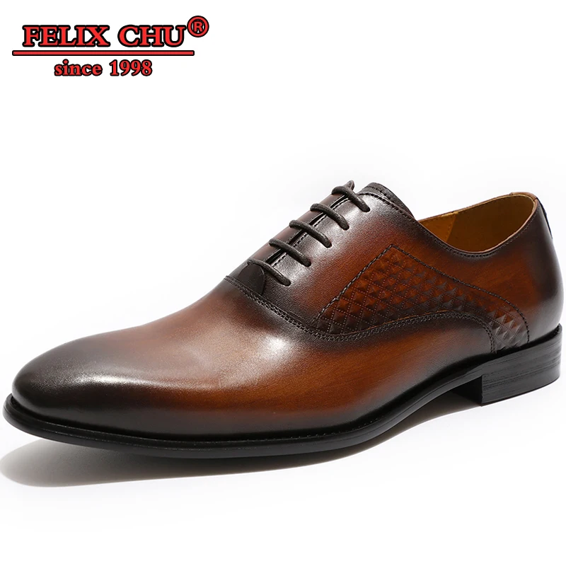 

Luxury Genuine Leather Men Shoes Oxfords High Quality Handmade Lace Up Pointed Toe Office Business Formal Men Shoes Men Wedding