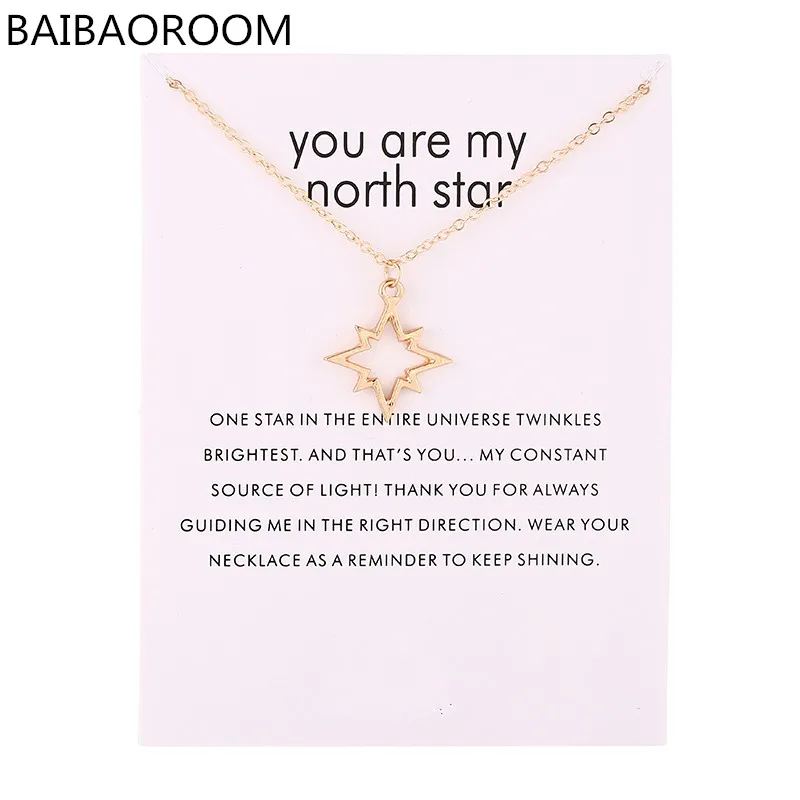 12 шт. Новое поступление модные ювелирные изделия серебряного цвета You Are My North Star