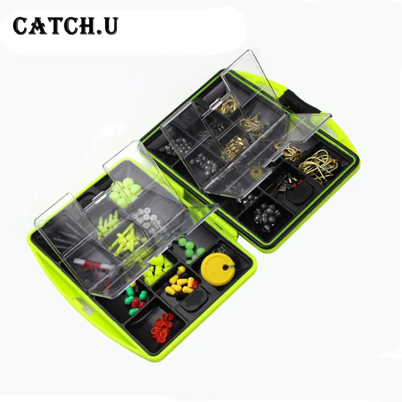 

1pcs Snap Jigs Beads Hooks Box Assorted Fishing Swivels Lures Boxed Set