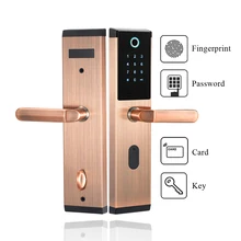 Биометрический Дверной замок отпечатков пальцев Интеллектуальный бескнопочный электронный Код комбинации кодовый дверной замок