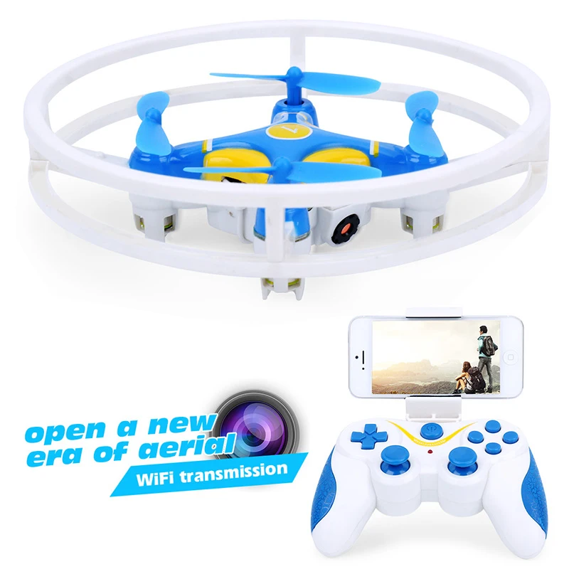 Мини Дрон с камерой hd RC Квадрокоптер для селфи 0.3MP FPV Nano дроны WiFi управление