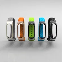 Reemplaz Extended Strap Xiaomi Mi Band 2 Strap Carbon Fiber Watchband Xiaomi band 2 Wearable Accessories Wrist belt for Xiaomi