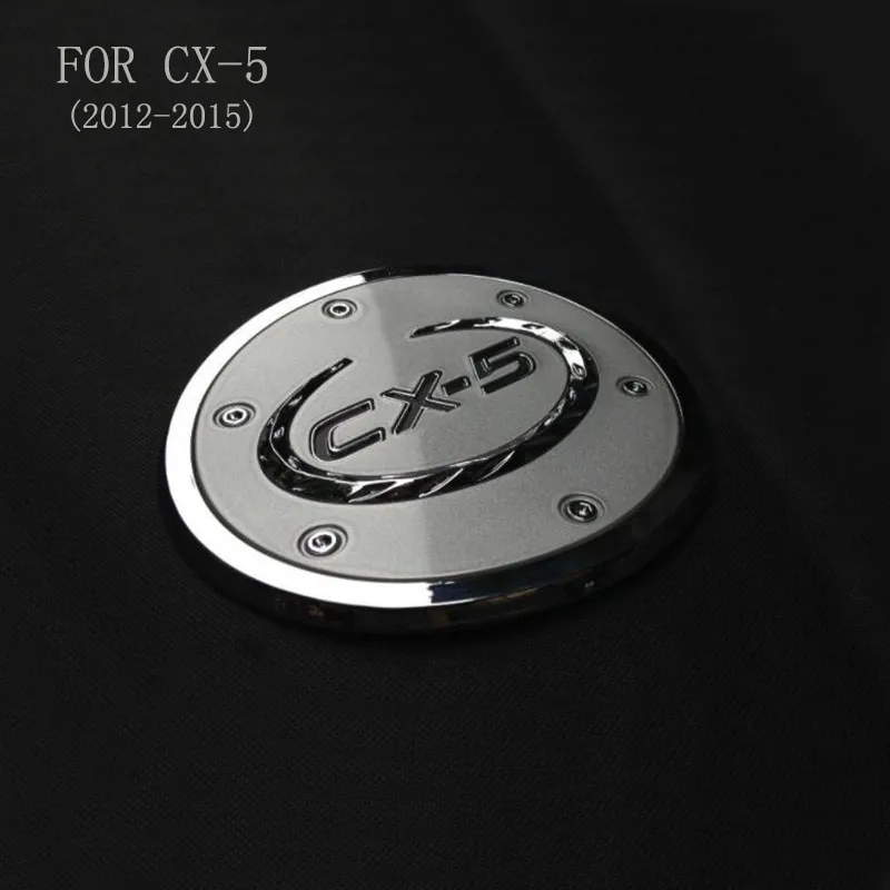 

Car Styling Decoration Chromed ABS Sticker Of Fuel Tank Cap Gas Cap Tank Cover FIT For Mazda CX-5 CX5 CX 5 2012-2015