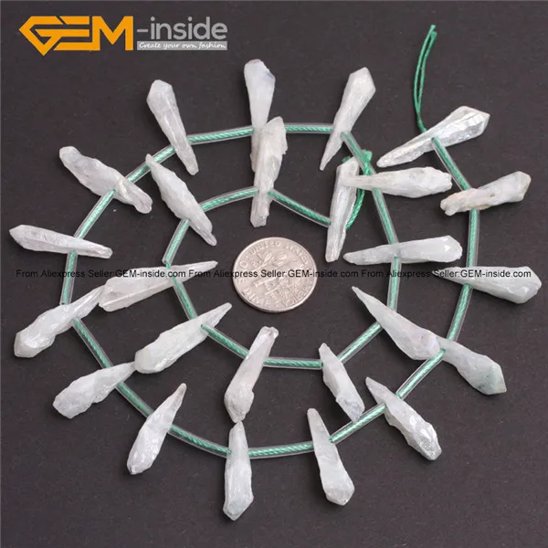 Buy Quartz Crystal Stick Side Drilled Beads For