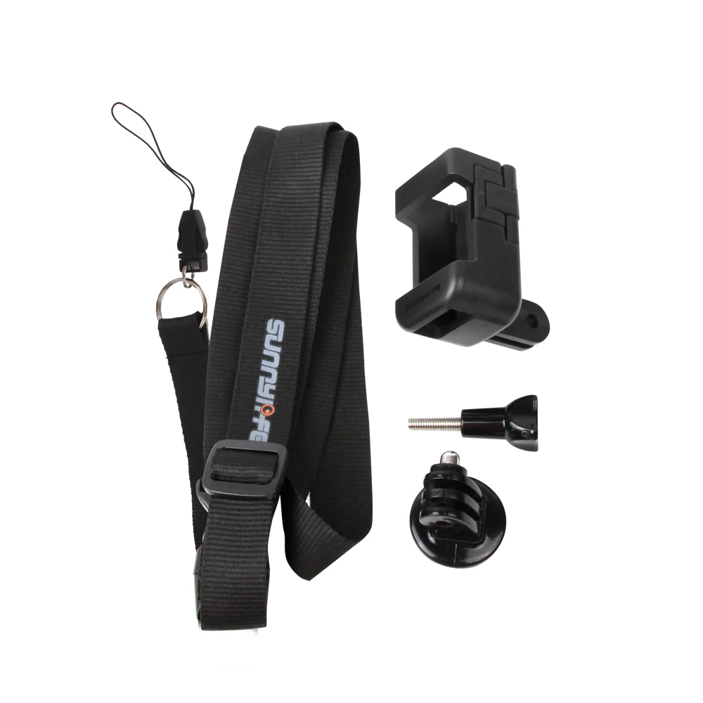 Multifunction Upgrade Buckle Extension Fixed Stand Holder Lanyard Neck Strap with Adapter for DJI Osmo Pocket Gimbal Accessories |