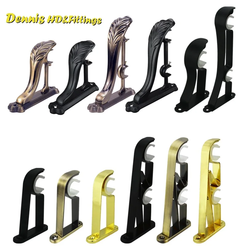 

2Pcs/Lot Drapery Curtain Rod Tube Bracket Hook