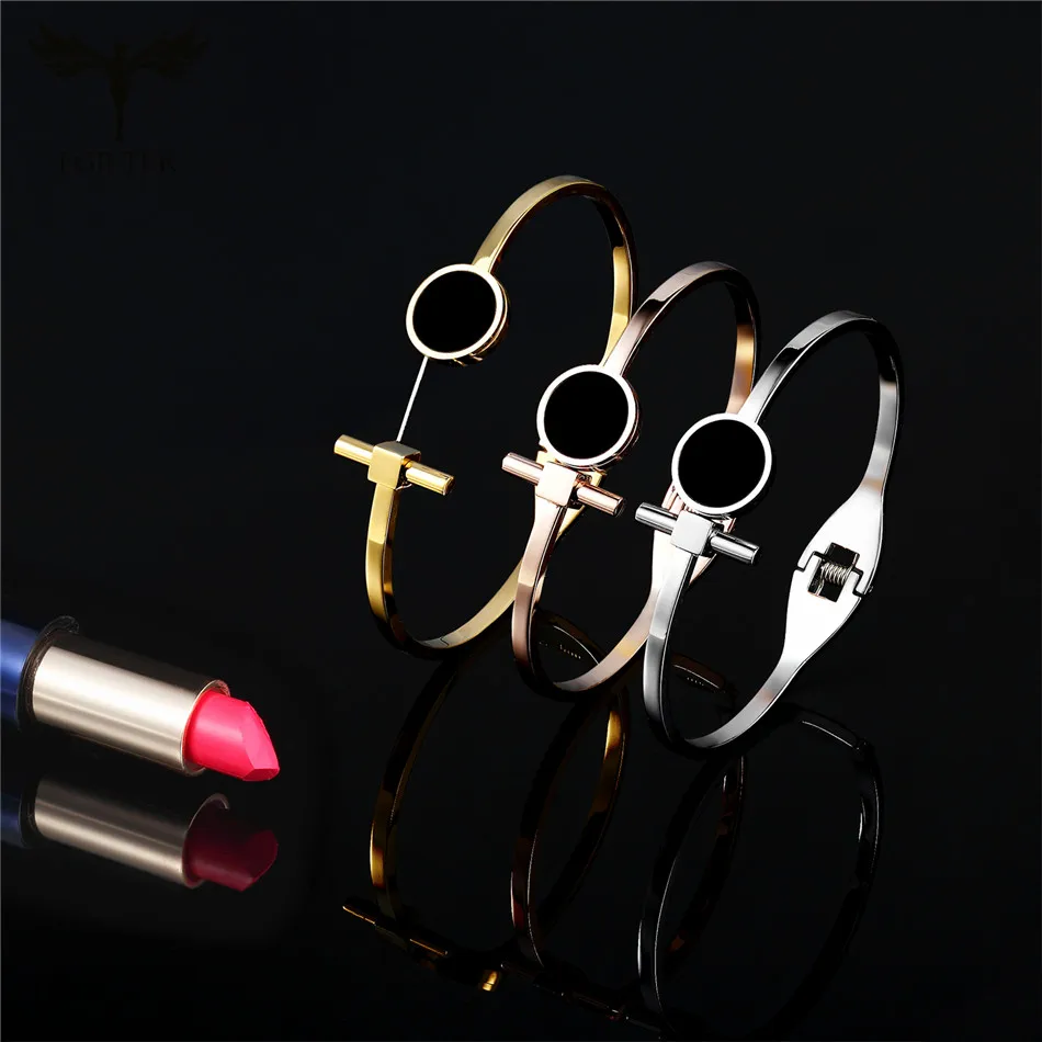 

FGifter Minimalist Jewelry Open Bracelet 316L Stainless Steel Spring Cuff Bangle Bracelet Jewelry Women Men Gifts