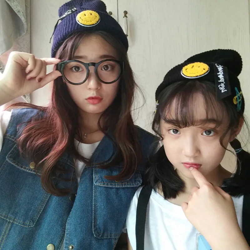 

Men and women knitted cap, female cute han edition is hanged students cold cap, lovers set of head hat, warm hat