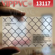 13117 Премиум печать визиток-матовые лица полупрозрачная карта 0,36 мм толщина