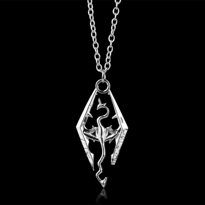 2018 Fashion Game Dragon The Elder Scrolls V Pendant Necklace Skyrim