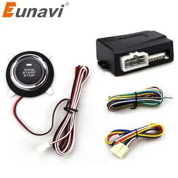 

2018 Special Offer Time-limited Eunavi Car Alarm With Push Start Button And Transponder Immobilizer System Engine Stop