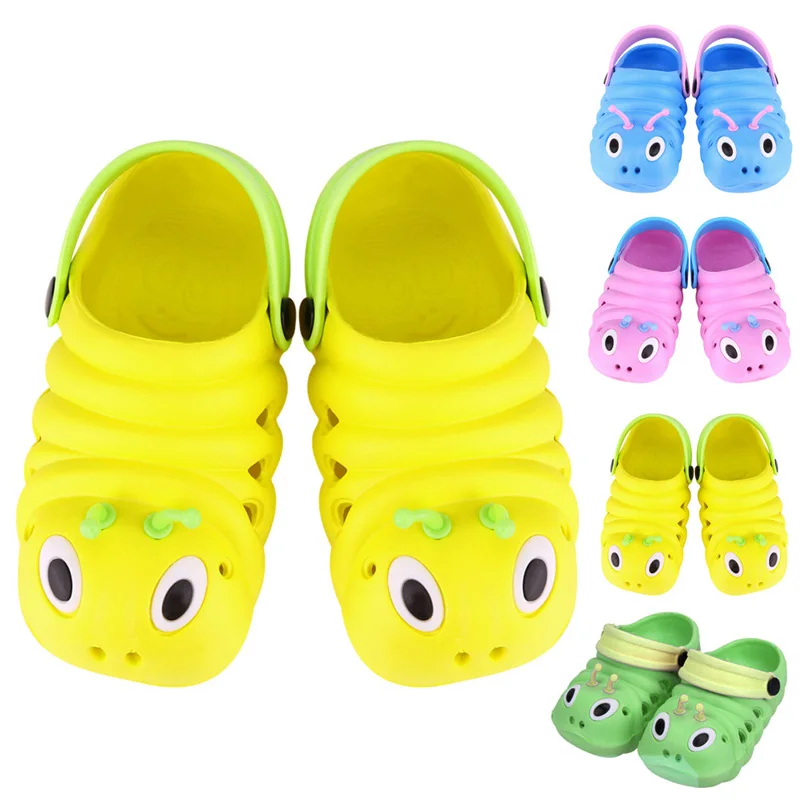 Chaussures d'été Caterpillar Anmial pour enfants | Pantoufles respirantes, sandales, Style de dessin animé, pour garçons et filles