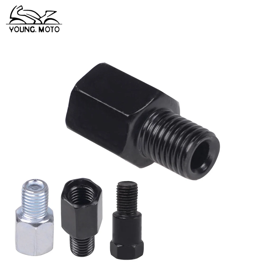 YOUNGMOTO to 6mm 8mm 10mm Motorcycle Rearview Mirror Reverse Right Left