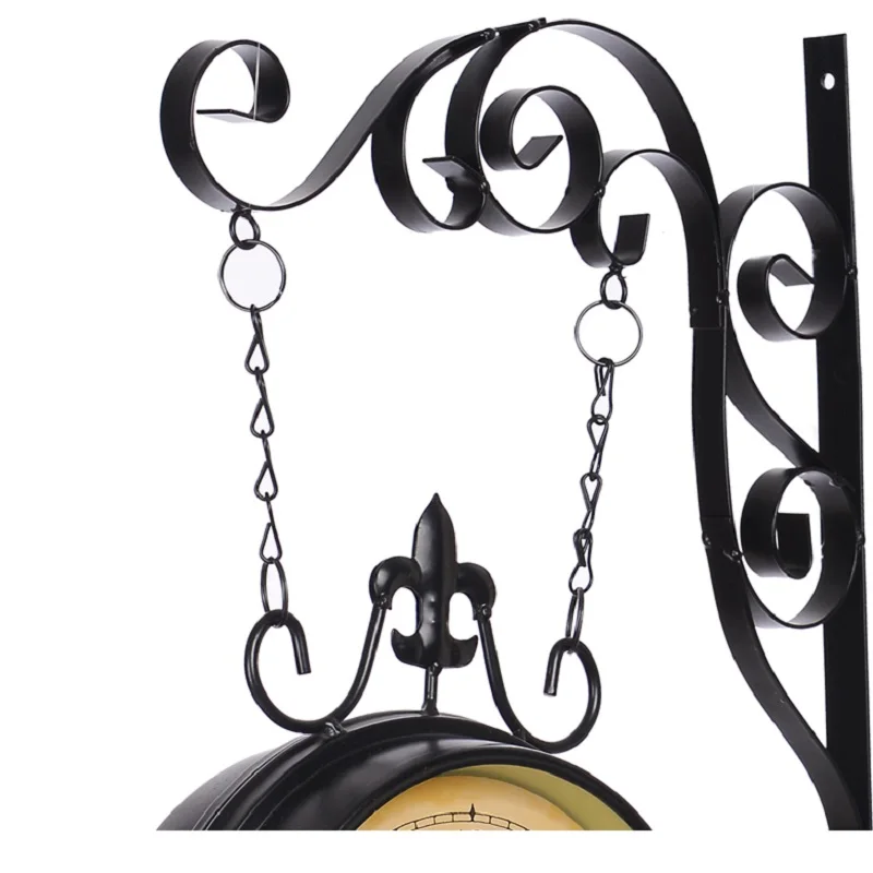 Meijswxj Двухсторонние настенные часы Reloj движение без звука настенные часы duvar saati цифровые настенные часы
