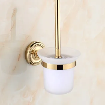 

Antique Golden Brass Toilet cleaning brush/toilet brush Wall Mount Polished Chrome Bathroom Bathroom accessories Suite s9