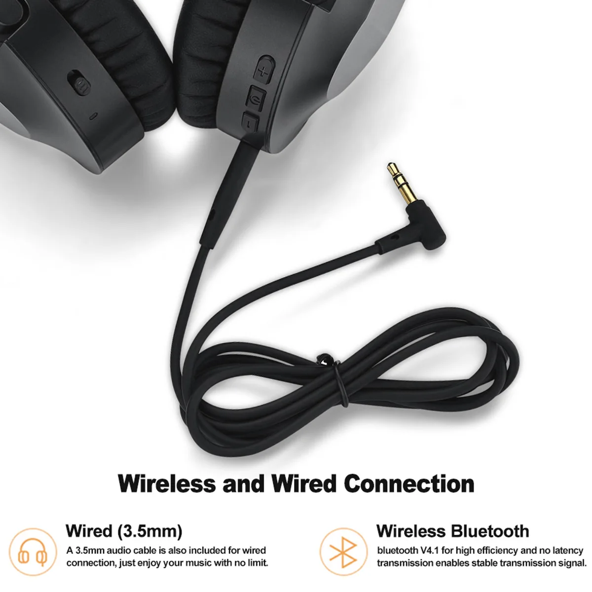 JRGK Bluetooth наушники гарнитура активного шумоподавления ANC за ухо глубокие наушники с басами Hands-free с микрофоном