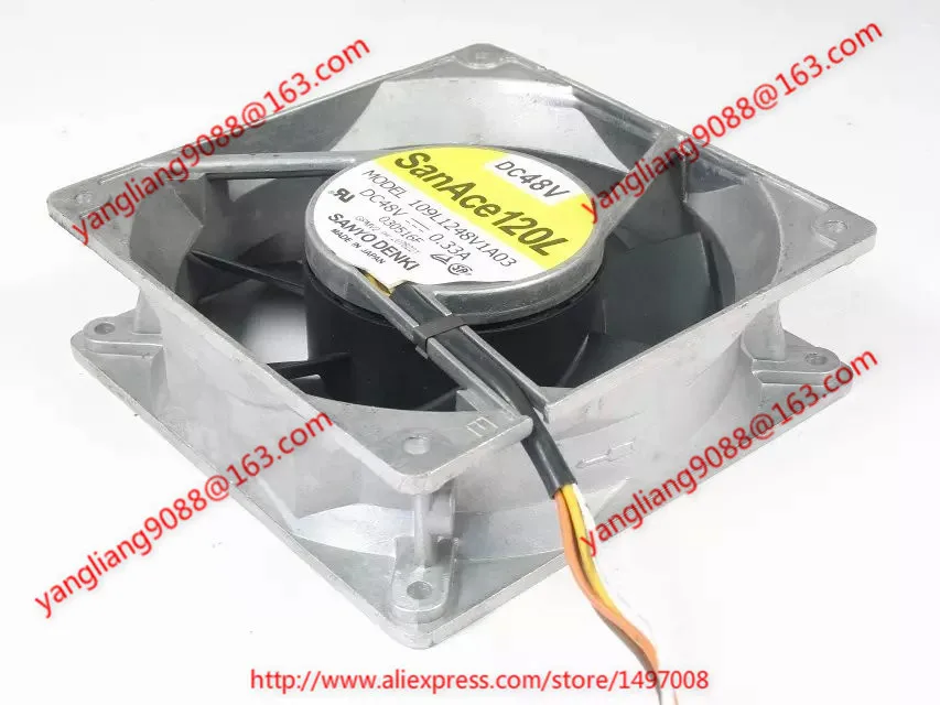 SANYO 109L1248V1A03 DC 48 В 0.33A 3-wire 120x120x38 мм Сервер площади вентилятора