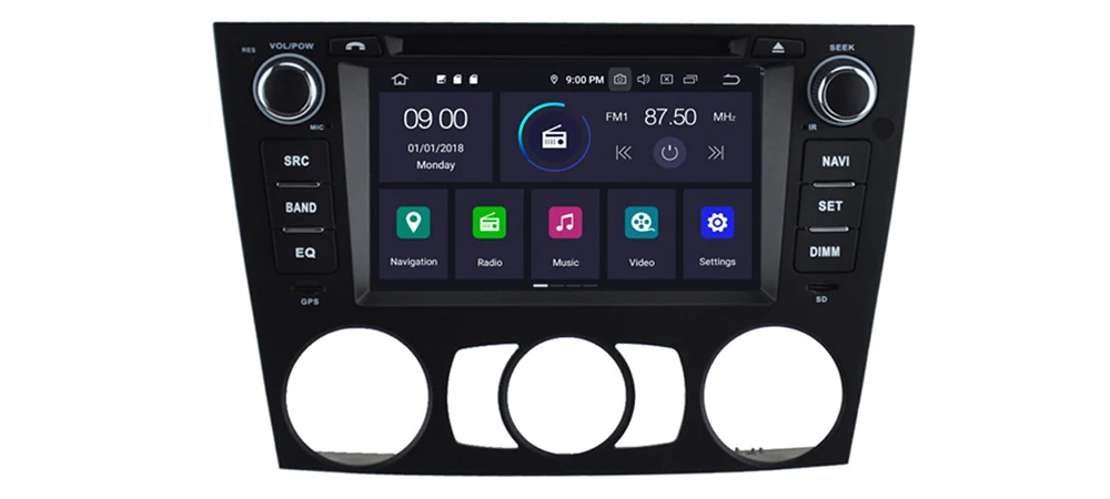 4GB android 9.0 car dvd player for BMW 3 Series E90 E91 E92 E93 2004~2013 Multimedia GPS Navigation Map Autoradio WiFI Bluetooth 11