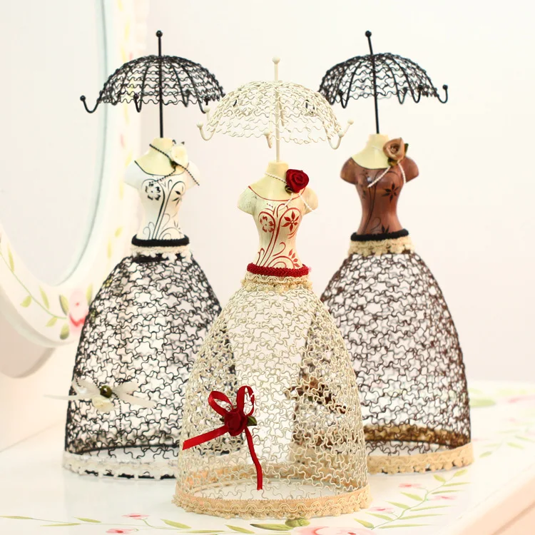 European ladies dress jewelry display rack empress charm earrings hanger resin craft home decoration birthday gifts