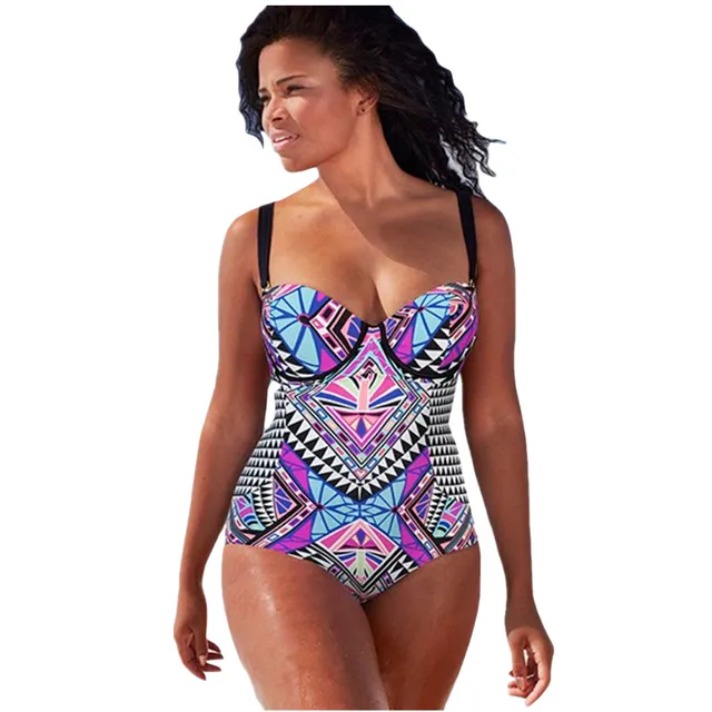 tribal plus size swimwear