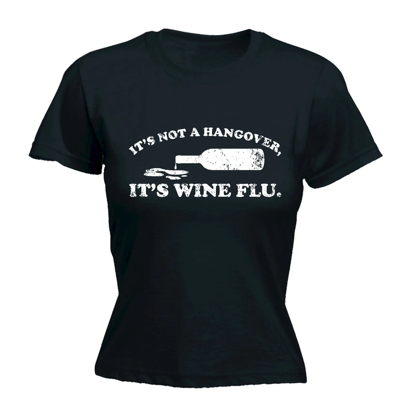 HANGOVER WINE FLU WOMENS T SHIRT Beer Alcohol Drinking Booze Tee Funny