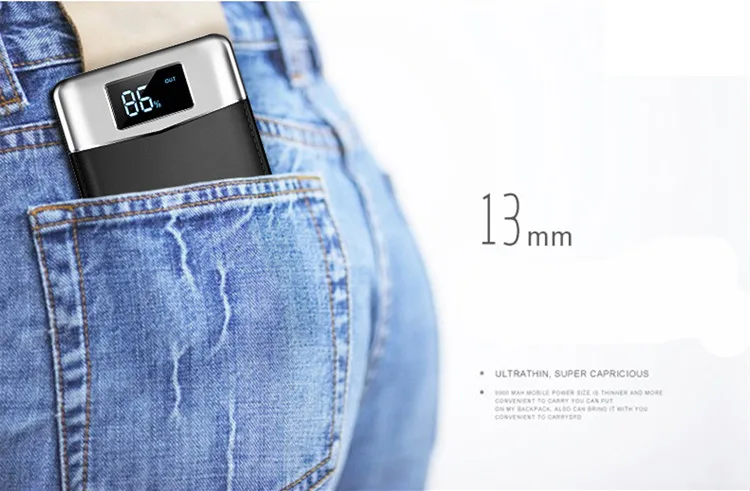 Double USB power bank 30000mah External Battery LCD Portable Mobile phone Charger powerbank for iPhone X samsung note 8 xiaomi