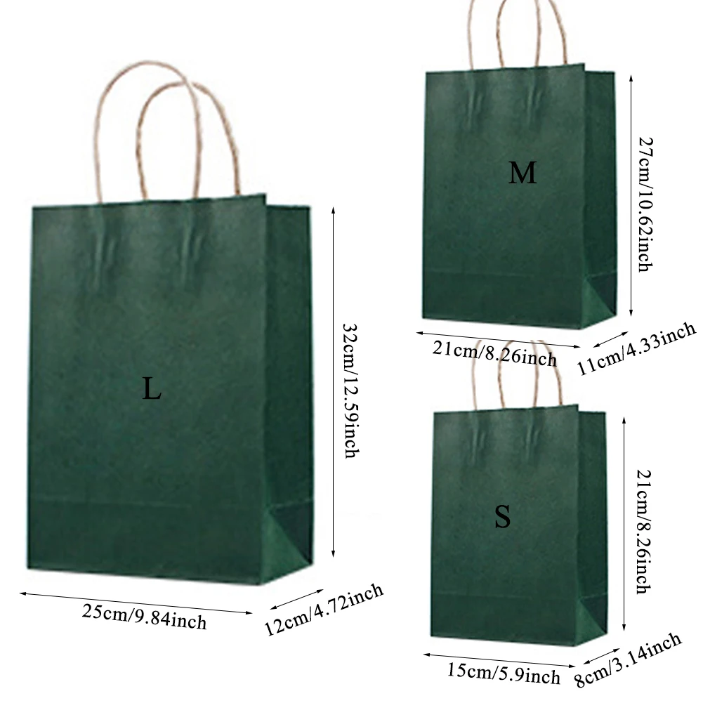 Reusable Paper Twist Handle Shopping Bag Casual Solid Color Foldable Grocery Eco Bags Multicolor Party And Gift Tote Bag