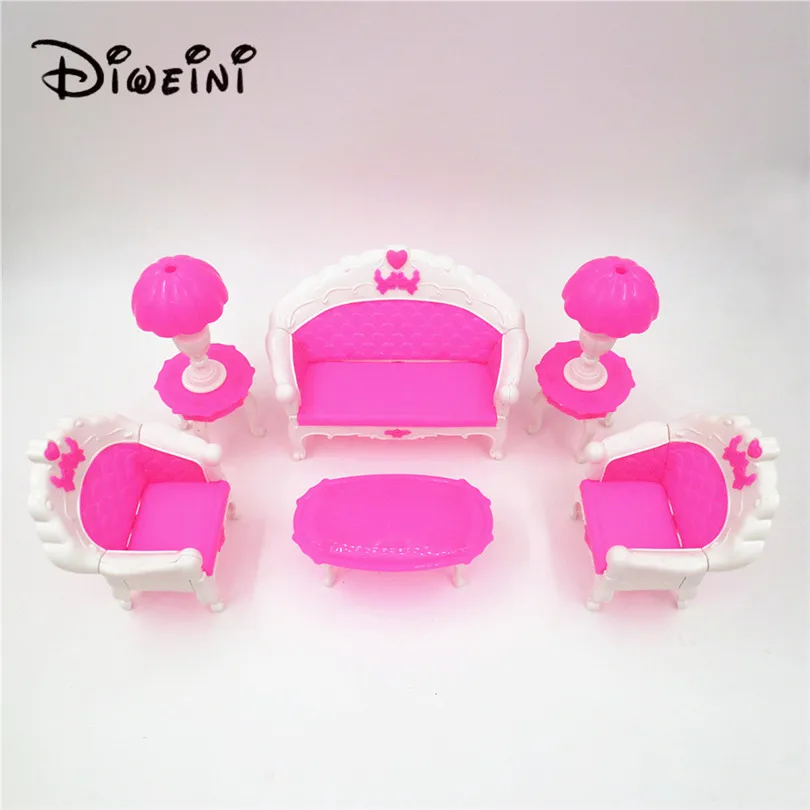 Online Get Cheap Barbie Living Room Furniture Set -Aliexpress.com Factory 6Pcs Pack Dollhouse Furniture Living Room Parlour Sofa Chair Set Plastic for Barbie Acessorios House - Online Get Cheap Barbie Living Room Furniture Set -Aliexpress.com