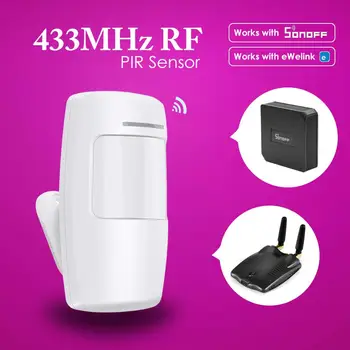 

EACHEN PIR Sensor Montion Detector 433MHz RF-PIR2 with battery works with ewelink RF bridge