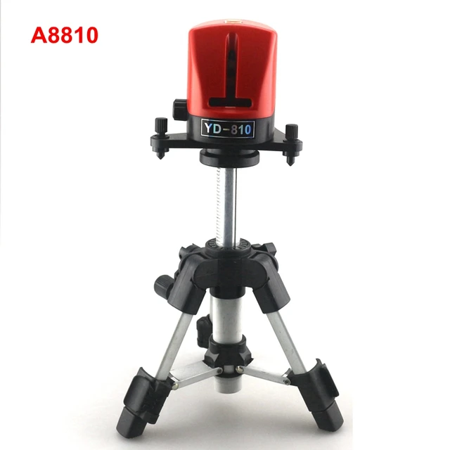 Special Offers ACUANGLE A8810 YD-810 Portable Laser Level with AT280 Tripod 2 Red Line Cross Leveling Instrument