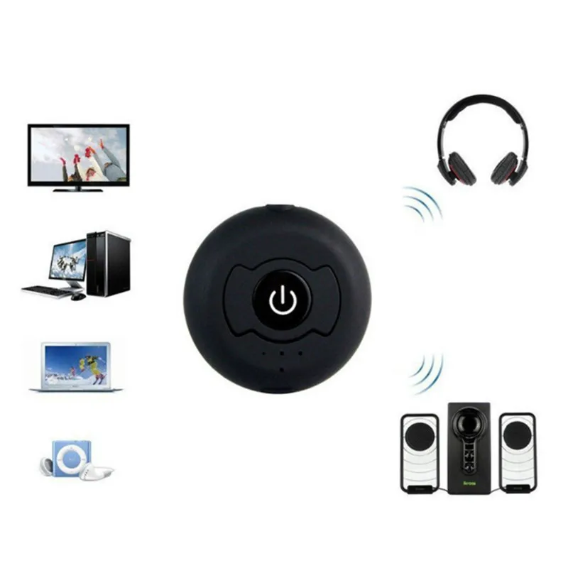 

RBAYSALE Bluetooth Adapter Wireless Transmitter Audio Wired To Wireless 3.5 MM Jack CSR Version 4.0 TV Computer MP3 DVD Handfree