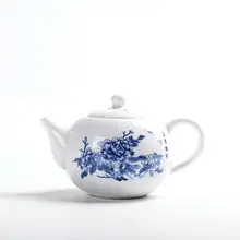 Стиль ручной захват белый фарфор пион чайник дома с использованием кунг-фу приборы для чайной церемонии Заводская распродажа T163