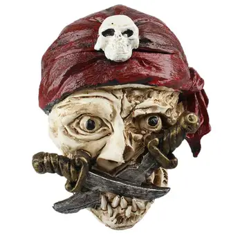 

Halloween Decor Creative Skull Pattern Resin Ashtray Home Ornament Scary Bar Smoking Room Decor