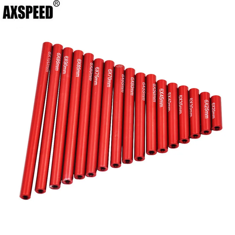

20-55mm 1pcs Red Aluminum Alloy Pull rod Upgrade Links For AXIAL SCX10 1/10 RC Crawler