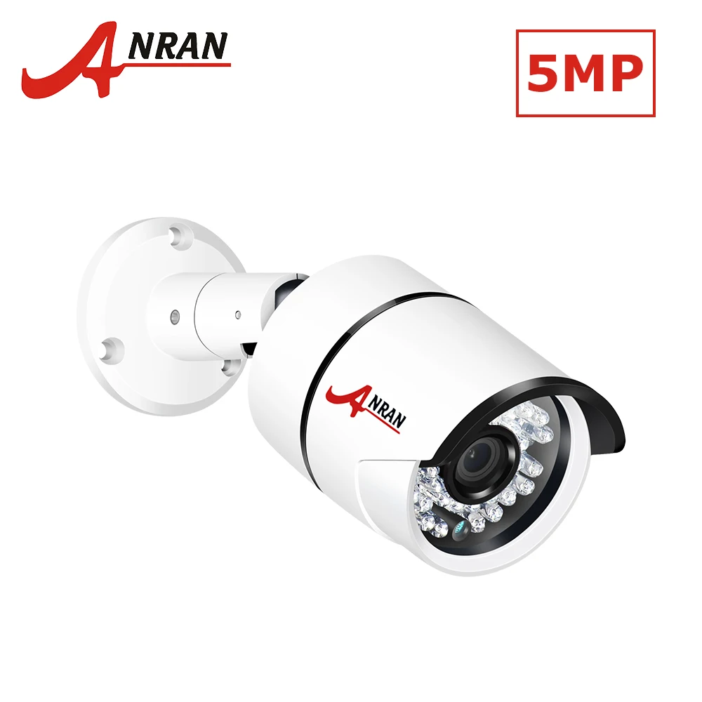 

ANRAN POE 5MP Outdoor IP Camera H.265 Motion Detection Surveillance Camera 1920P Email Alert Waterproof CCTV Security Camera