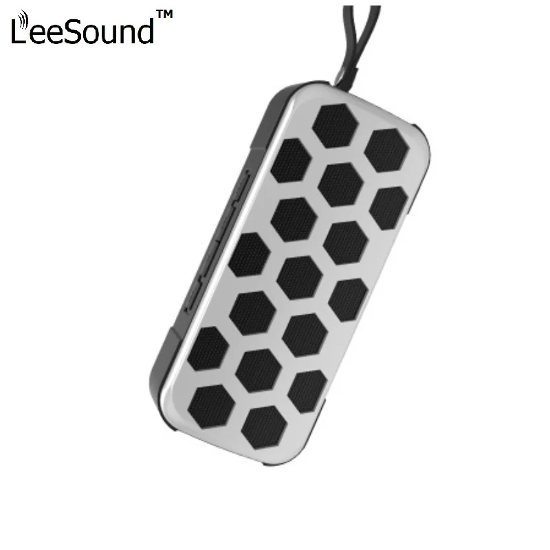 LeeSound сотовый алюминиевый Портативный беспроводной Bluetooth динамик поддержка TFCard MP3 fm-радио сабвуфер, адаптер-звукосниматель для iphone