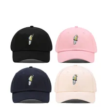 Новинка, бейсбольная кепка с вышитым попугаем, индивидуальная Кепка в стиле хип-хоп, Уличная Повседневная шапка, модная шляпа для папы