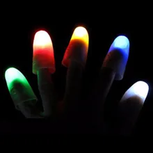 Горячая креативная забавная 1 пара Пальчиковый свет Опора игрушки магический свет пальцы реквизиты Синий фестиваль вечерние Хэллоуин светящиеся вечерние игрушки