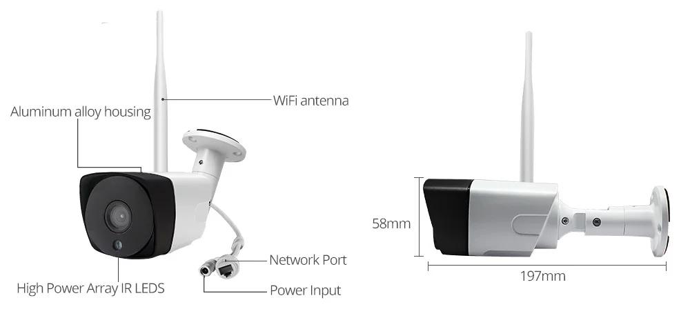 Беспроводная система видеонаблюдения Wetrans 1080P HD 4CH NVR Wi-Fi с ЖК-дисплеем, комплект смарт-домашней камеры, система наблюдения, уличная сигнализация