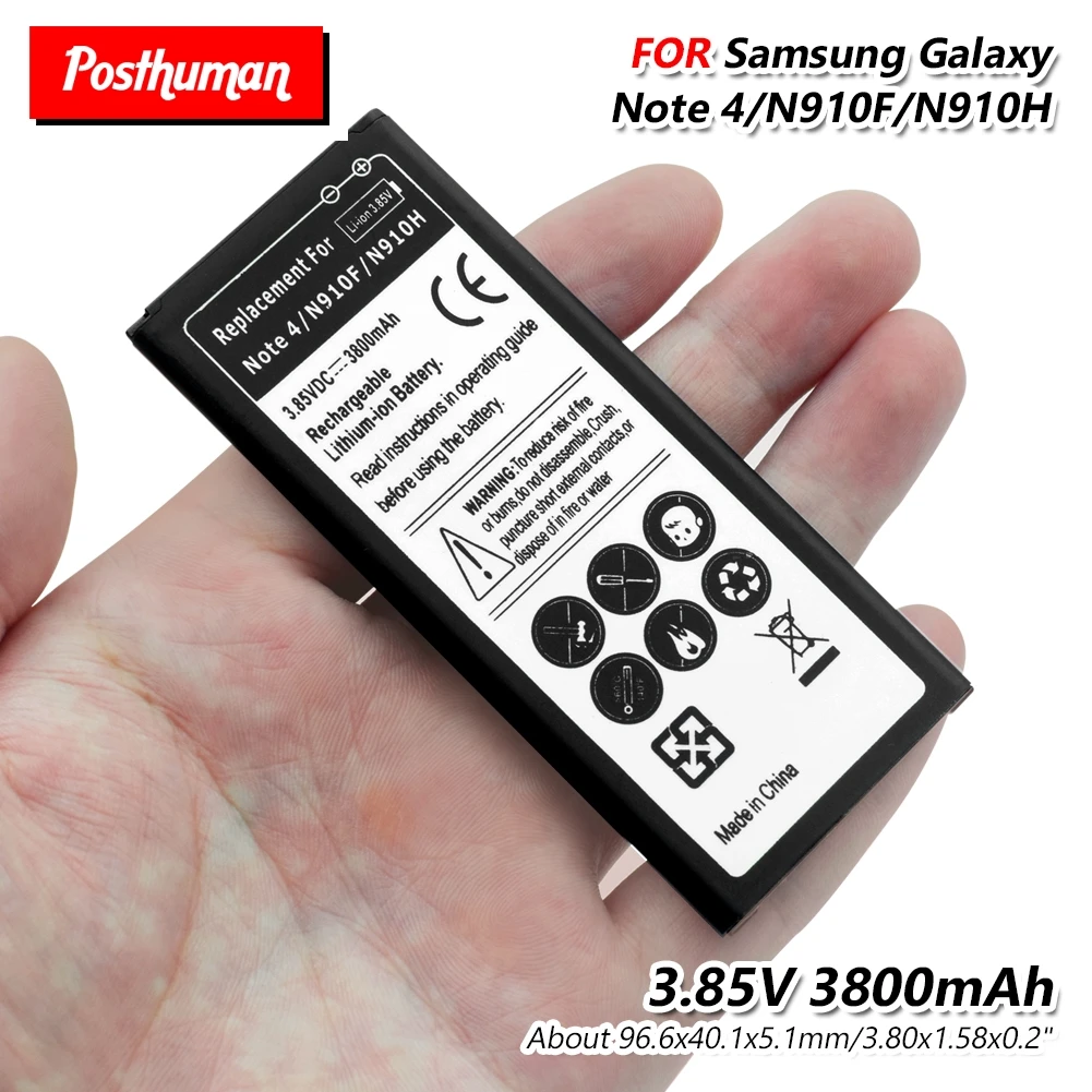 Запасные литиевые аккумуляторы аккумулятор 3800 мАч для Samsung Galaxy Note 4 Note4 N9100 N910A N910C