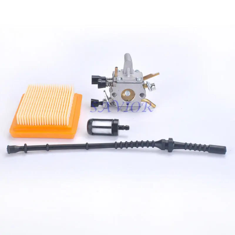 Carburetor + Air Filter + Fuel Line / Filter for STIHL FS120 FS200