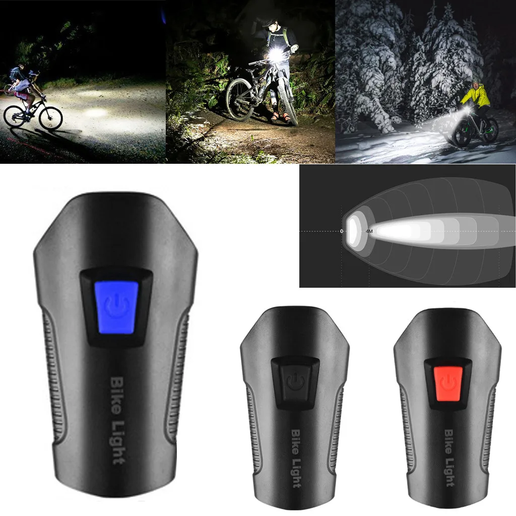 Clearance USB 4 Mode Rechargable Cycling Bike Lamp Bicycle Head Light Flashlight Bicycle headlight Bicycle Light Mountain bike lamp A30520 8