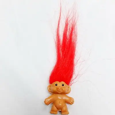 1 шт. брелок Тролль на удачу из красных волос|novelty toys|novelty vendingnovelty gags |